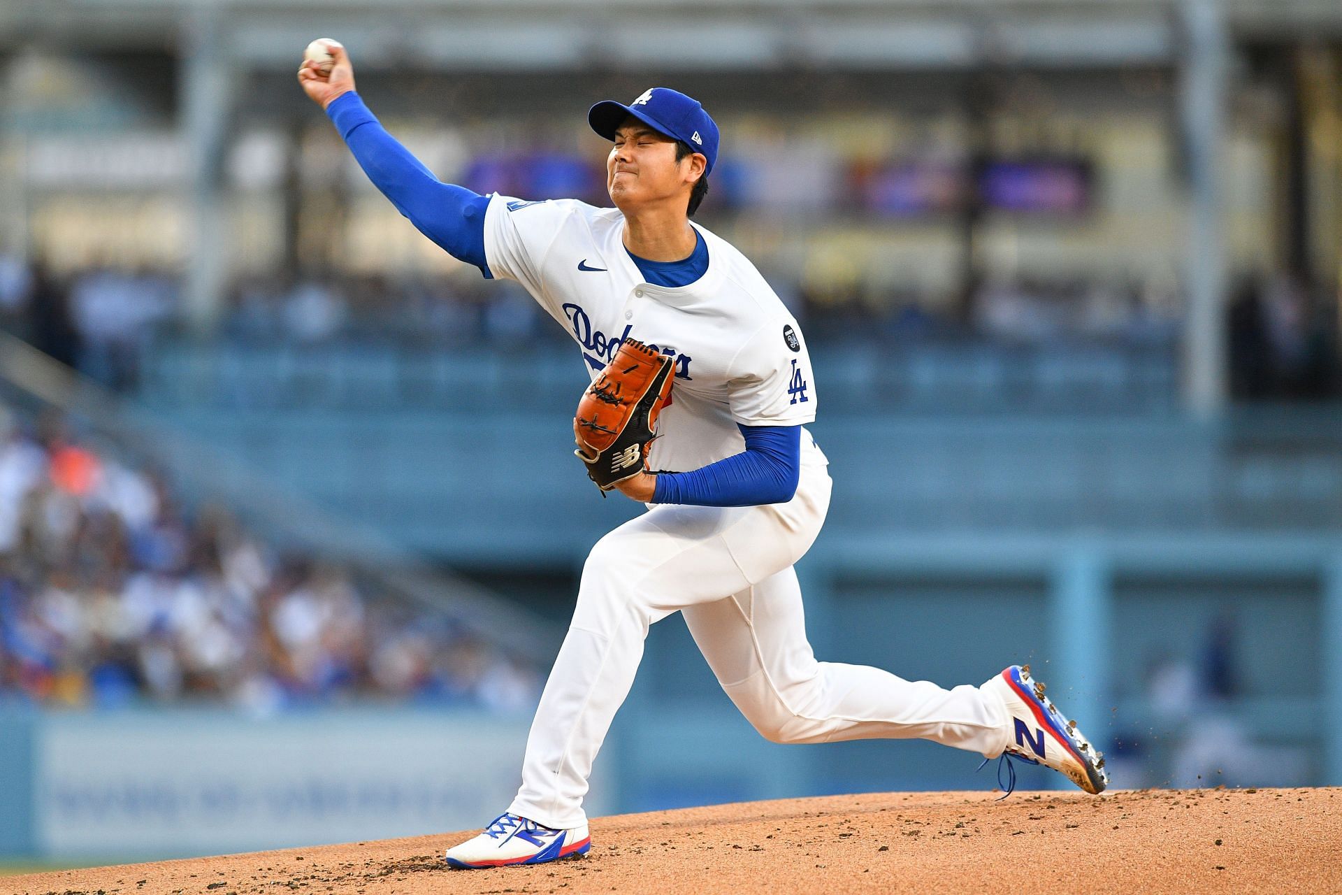 Shohei Ohtani pitching against the San Diego Padres - Source: Getty